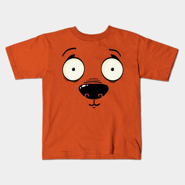 Puppy face Kids T-Shirt by Batossky